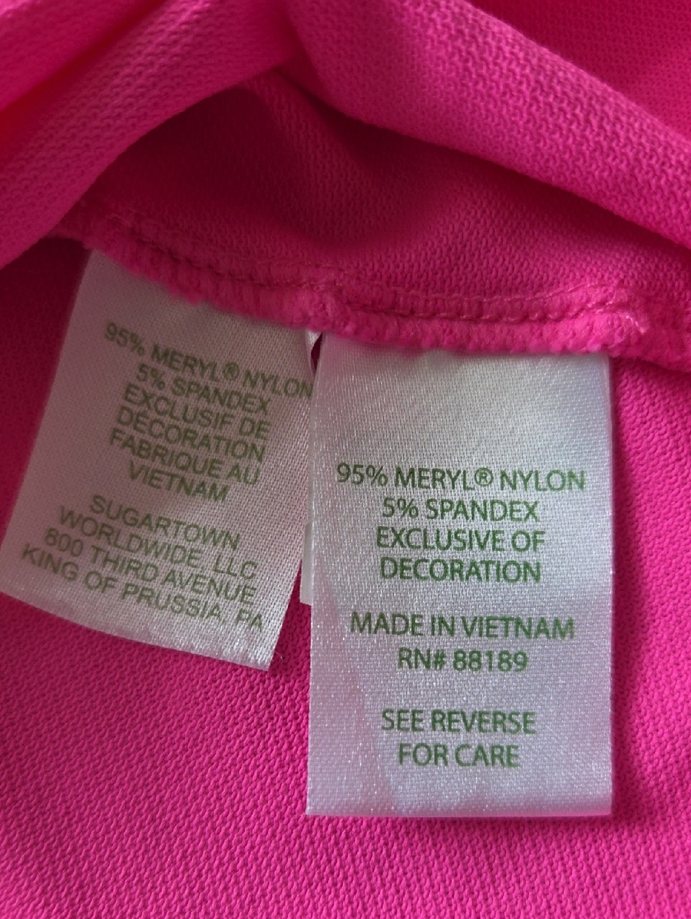 Lilly Pulitzer UPF 50+ Luxletic Martina Polo Top Pink Palms Medium - Picture 6 of 8